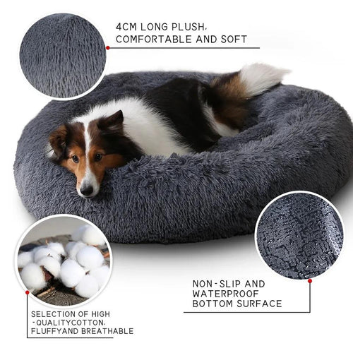 Gatta Viva Cozy Donut Kuschelbett, Seitenansicht mit erhoehtem Rand